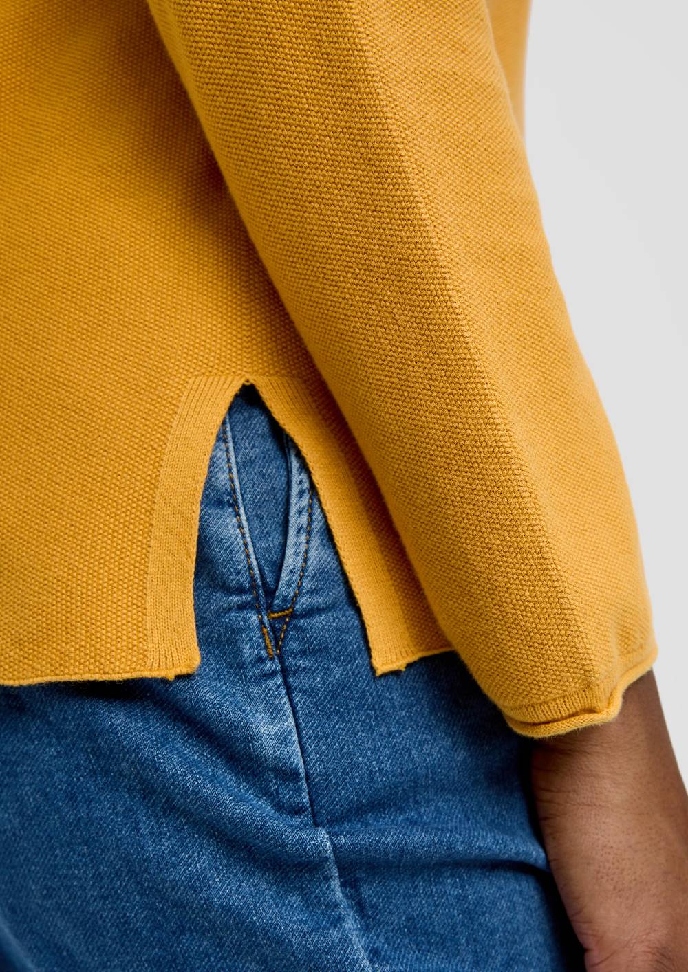 S.Oliver Strickpullover Mit Geschlitztem Saum