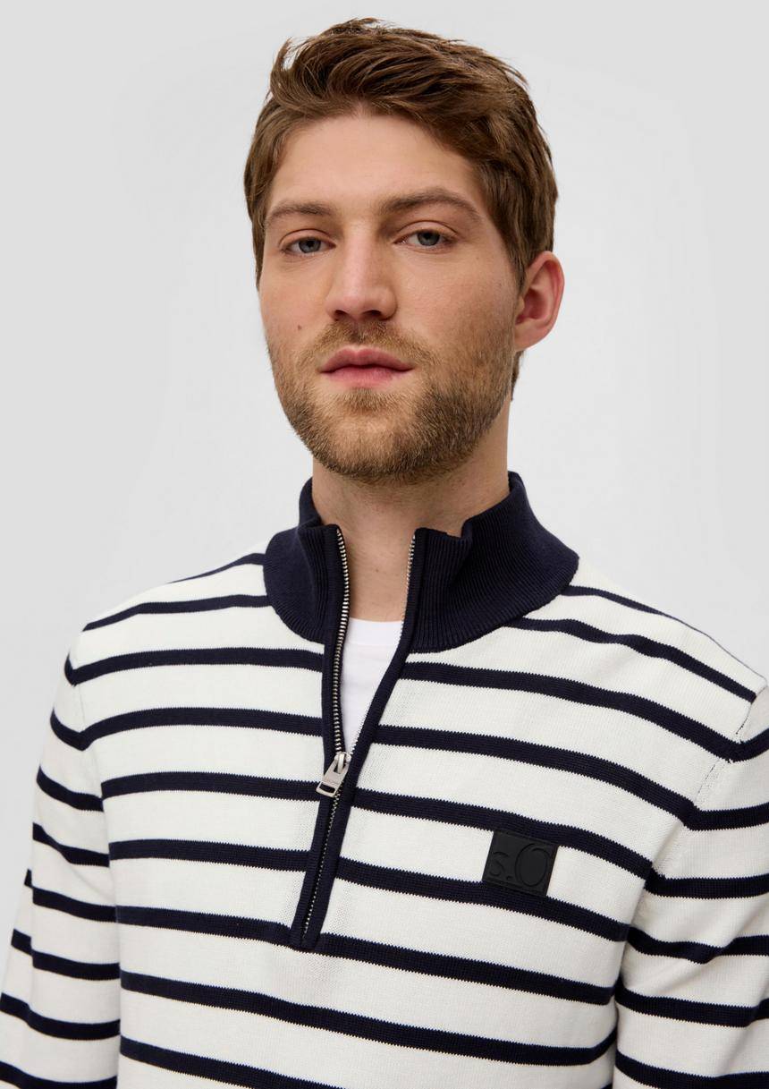 S.Oliver Strickpullover Mit Half-Zip
