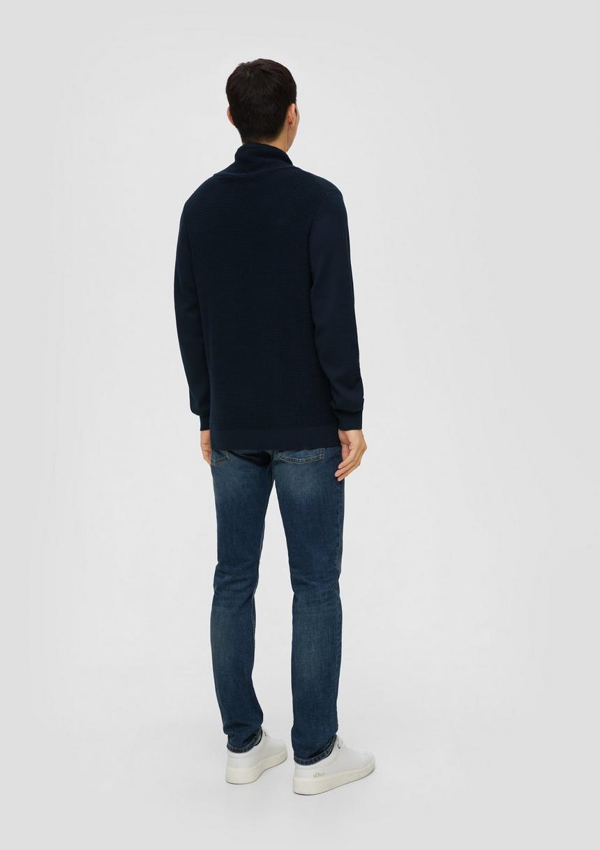 S.Oliver Strickpullover Mit Jersey-Ärmeln