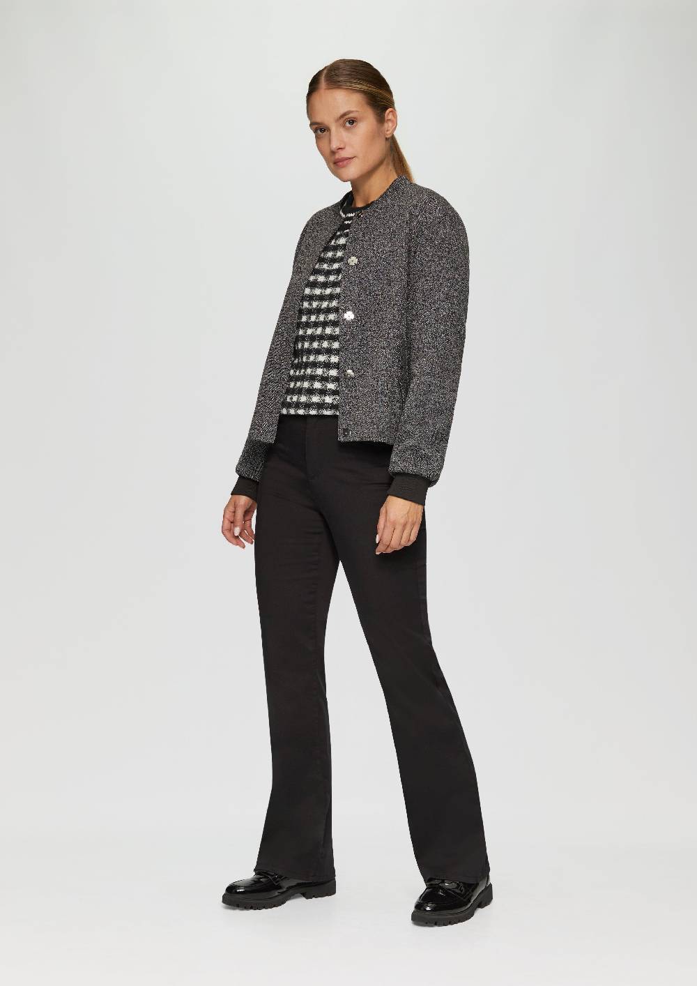 S.Oliver Strickpullover Mit Karomuster