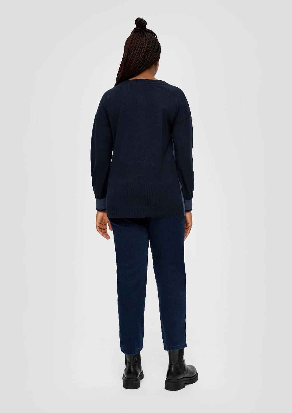 S.Oliver Strickpullover Mit Konstrastdetails