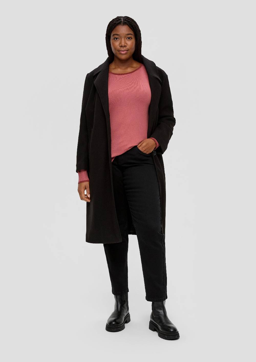 S.Oliver Strickpullover Mit Konstrastdetails