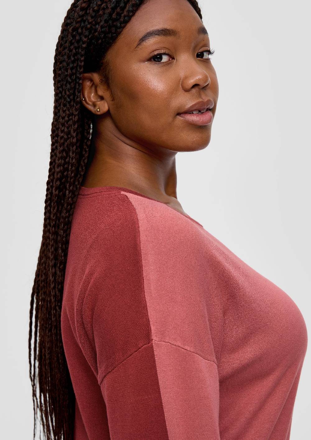 S.Oliver Strickpullover Mit Konstrastdetails