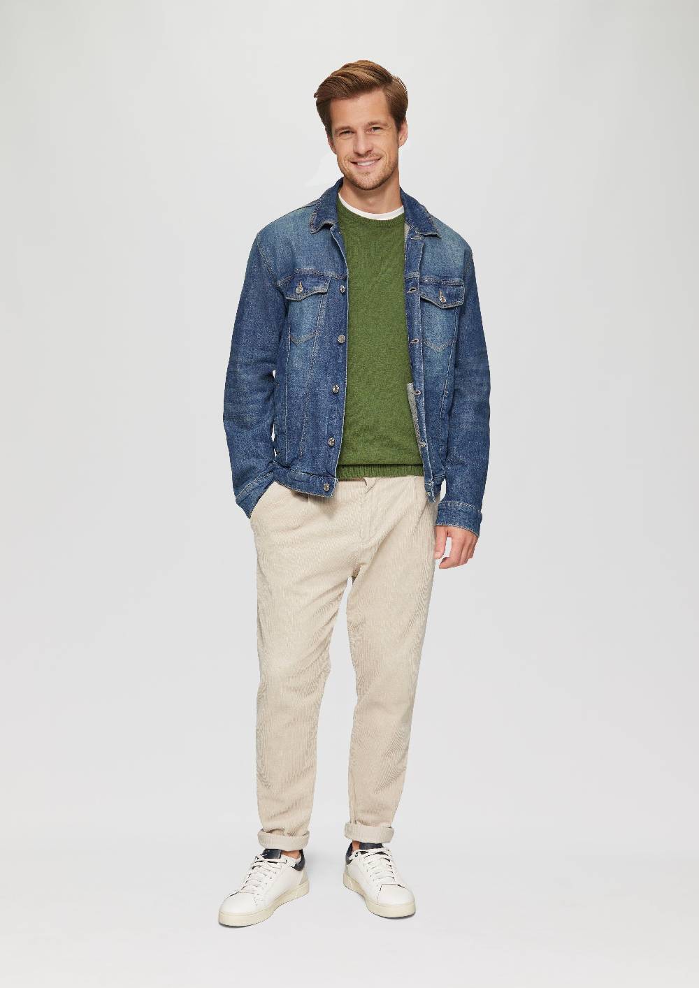 S.Oliver Strickpullover Mit Logo-Stickerei