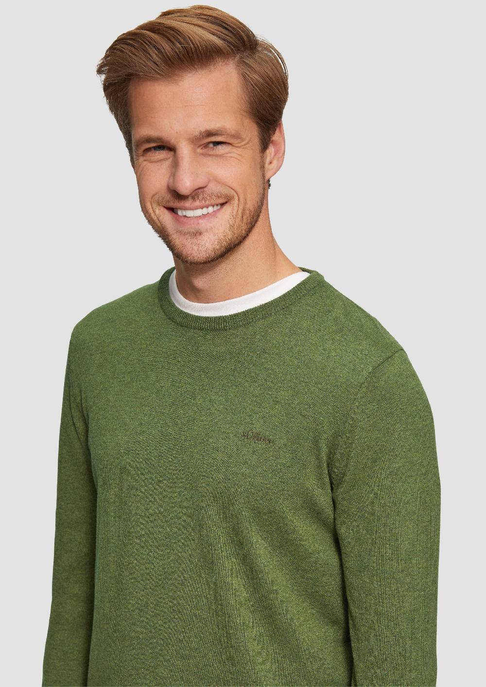 S.Oliver Strickpullover Mit Logo-Stickerei