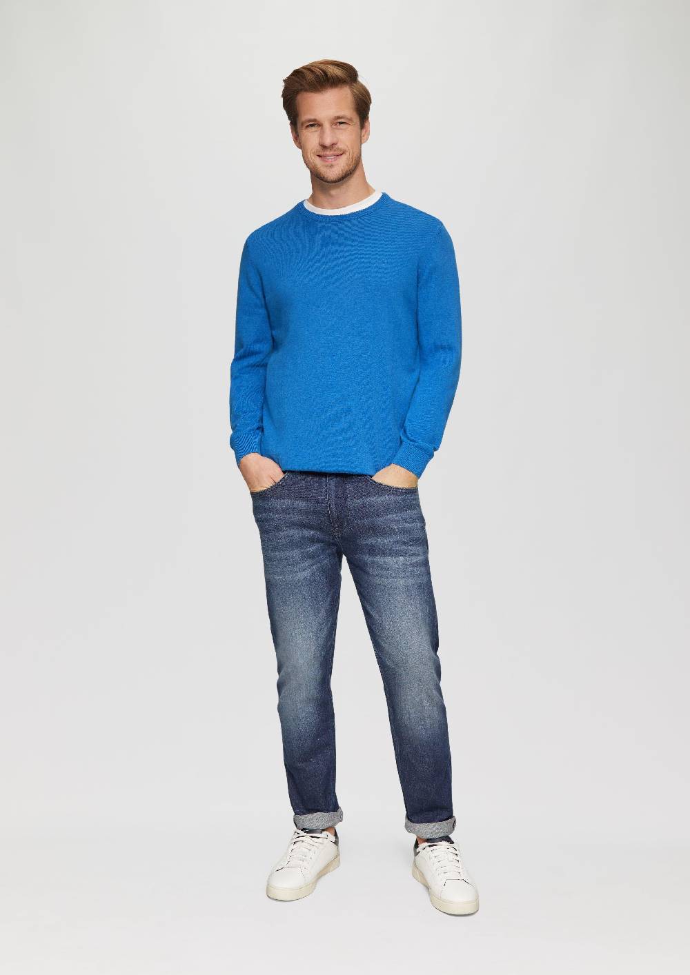 S.Oliver Strickpullover Mit Logo-Stickerei