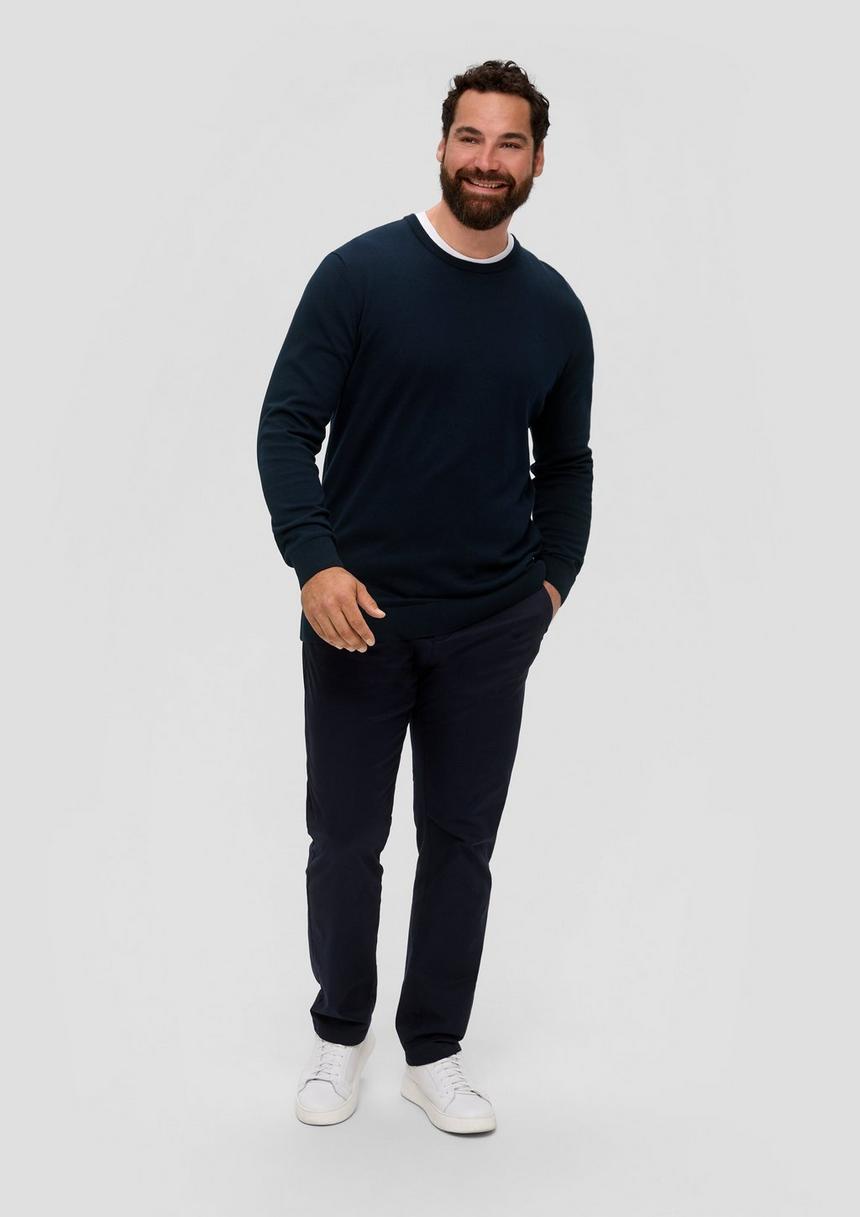 S.Oliver Strickpullover Mit Logo-Stickerei