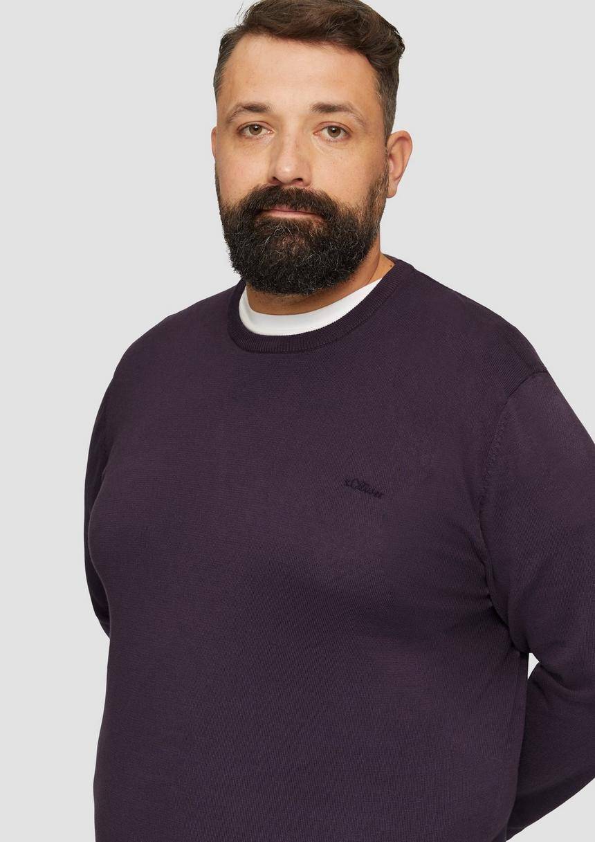 S.Oliver Strickpullover Mit Logo-Stickerei