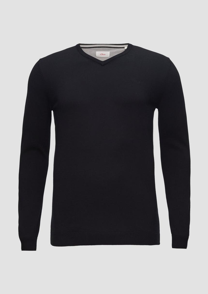 S.Oliver Strickpullover mit Logo-Stickerei