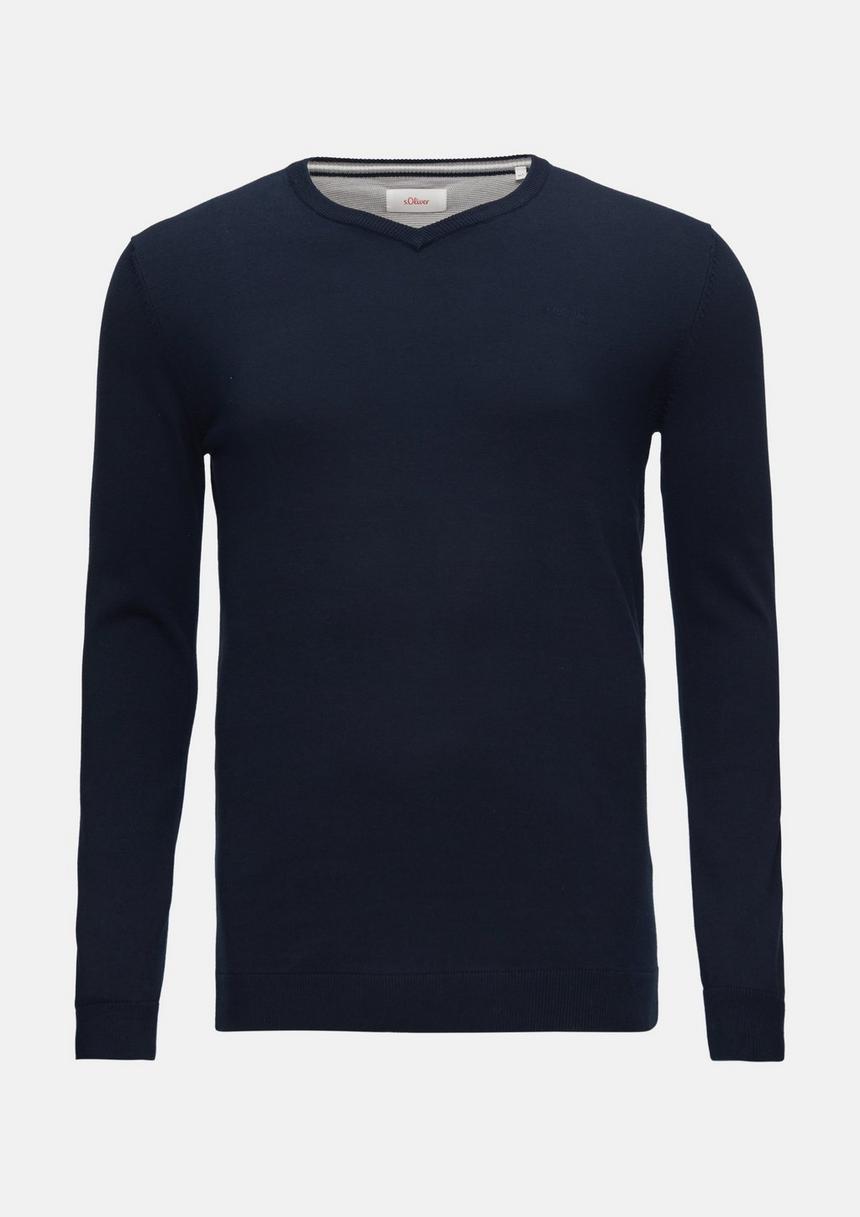 S.Oliver Strickpullover Mit Logo-Stickerei