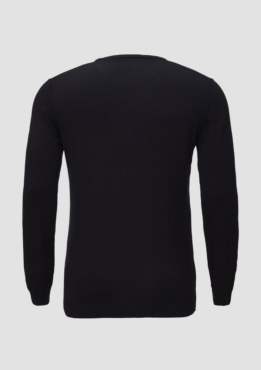 S.Oliver Strickpullover Mit Logo-Stickerei