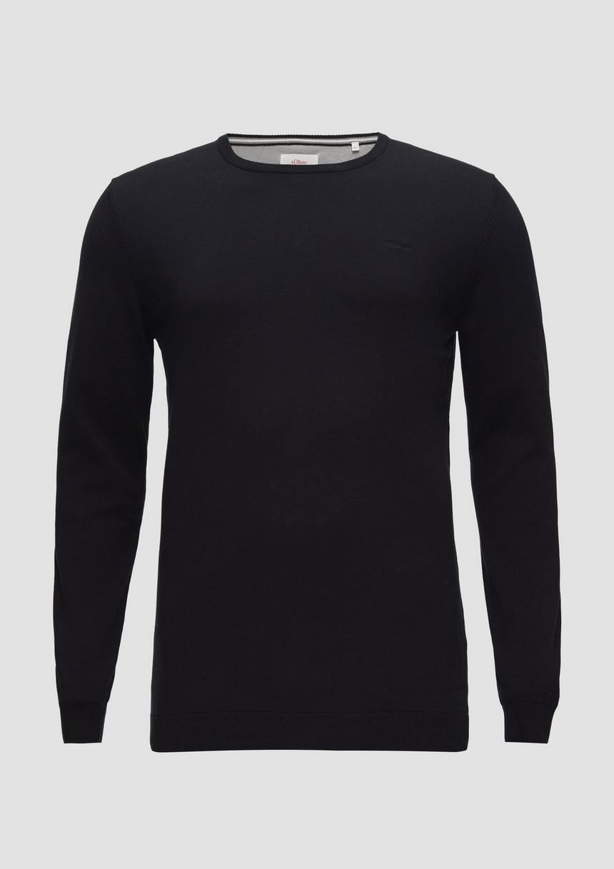 S.Oliver Strickpullover Mit Logo-Stickerei