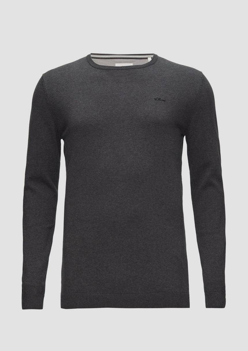 S.Oliver Strickpullover Mit Logo-Stickerei