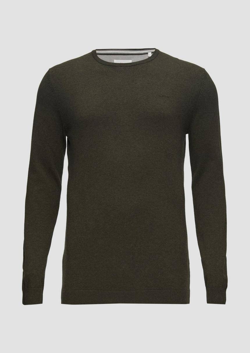 S.Oliver Strickpullover mit Logo-Stickerei
