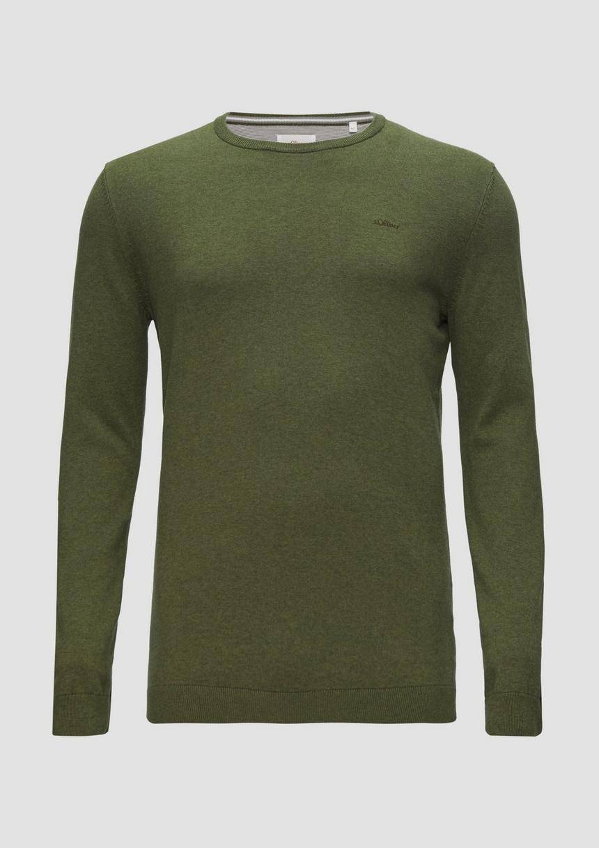 S.Oliver Strickpullover mit Logo-Stickerei