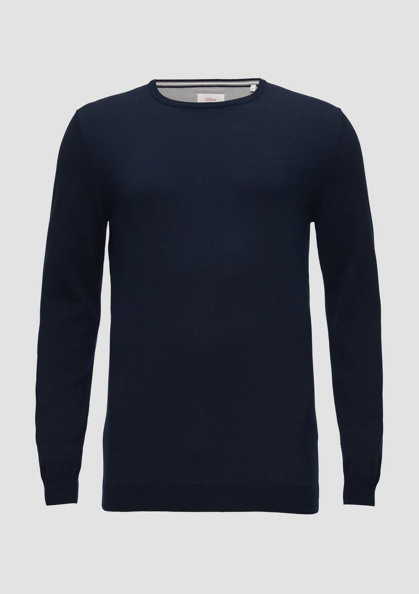 S.Oliver Strickpullover Mit Logo-Stickerei