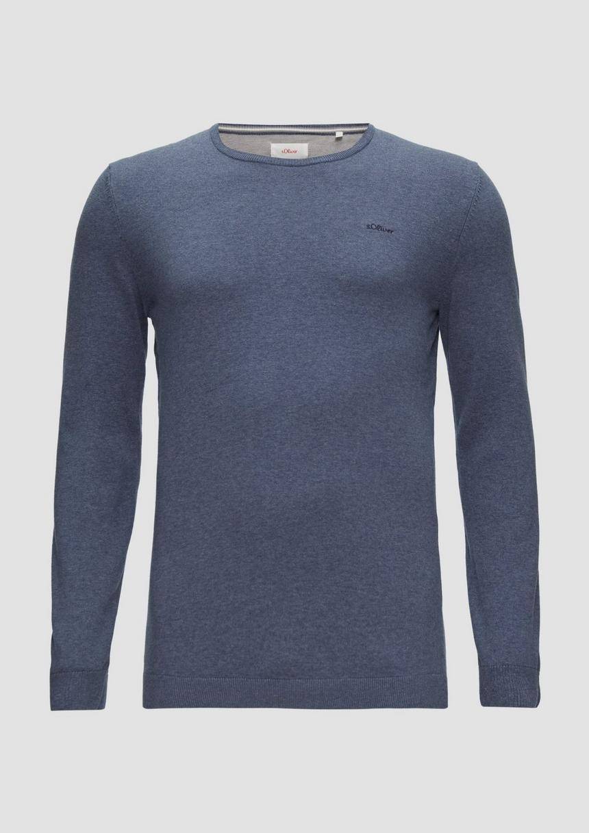 S.Oliver Strickpullover mit Logo-Stickerei