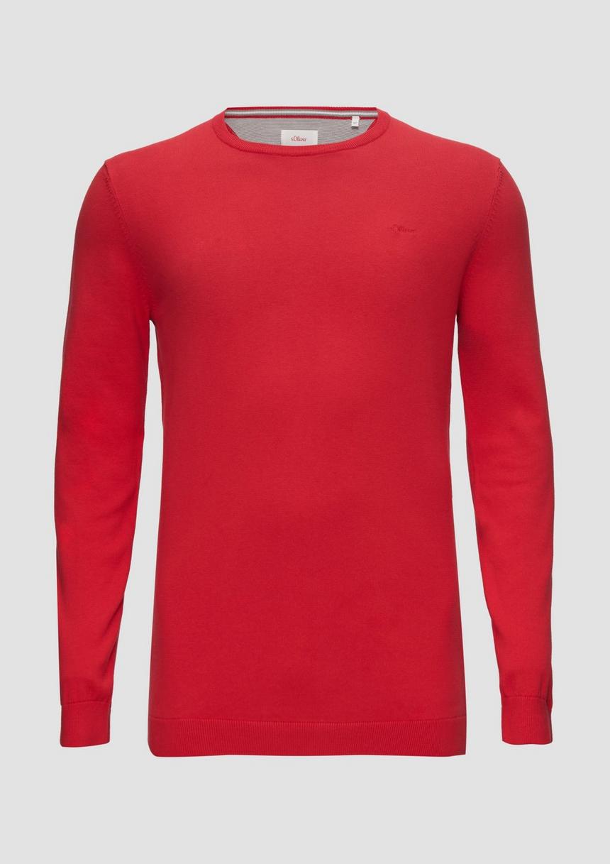 S.Oliver Strickpullover mit Logo-Stickerei