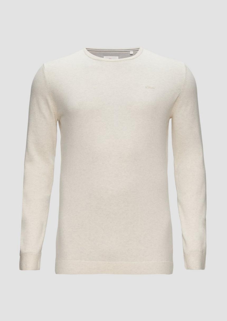 S.Oliver Strickpullover mit Logo-Stickerei