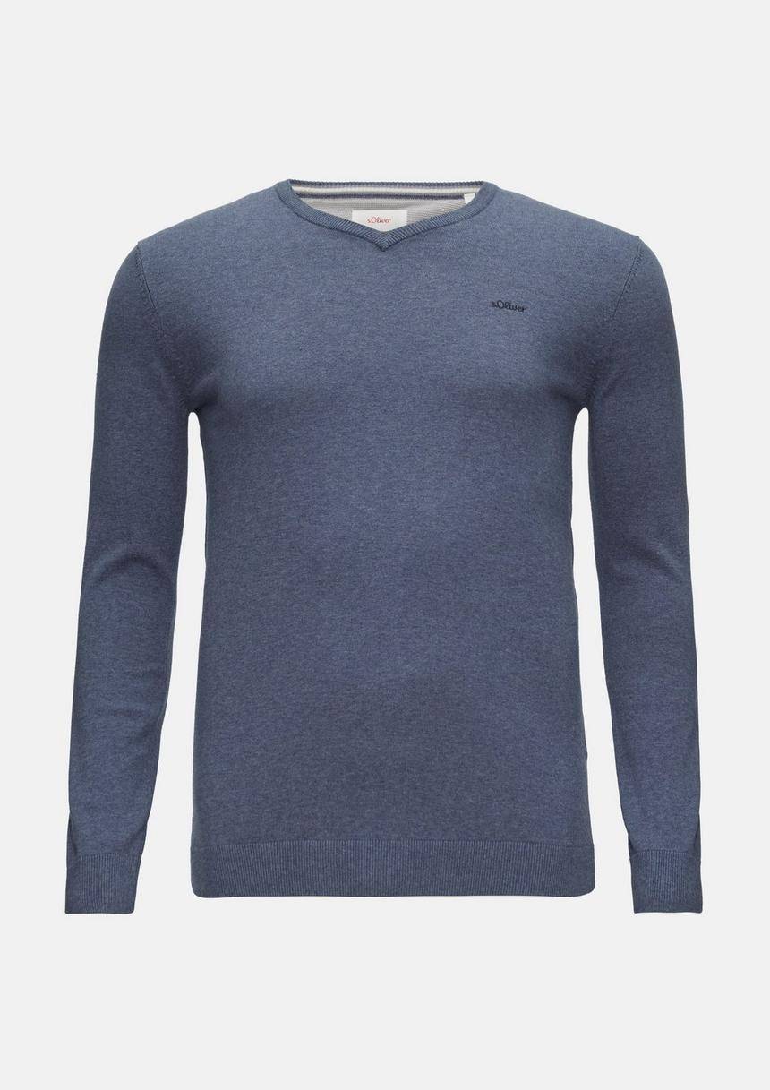 S.Oliver Strickpullover mit Logo-Stickerei