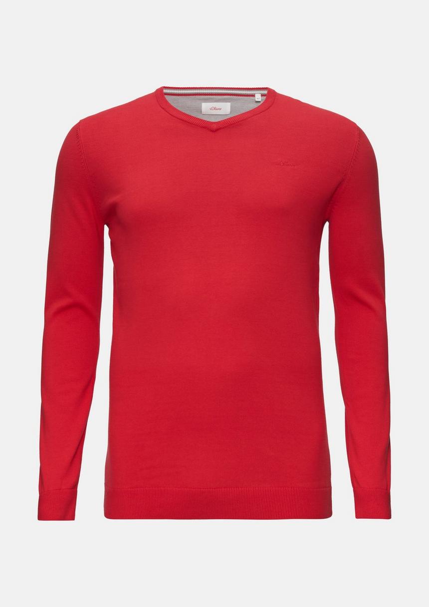 S.Oliver Strickpullover Mit Logo-Stickerei