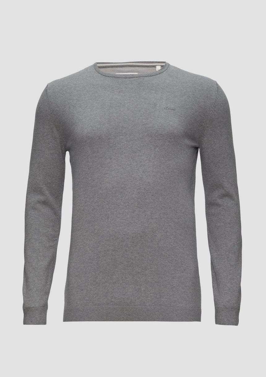 S.Oliver Strickpullover mit Logo-Stickerei