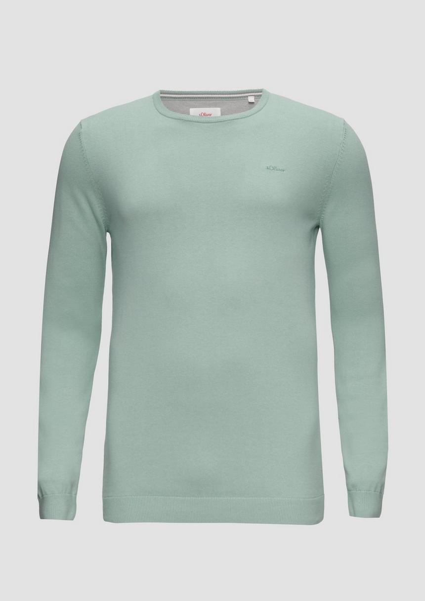 S.Oliver Strickpullover mit Logo-Stickerei