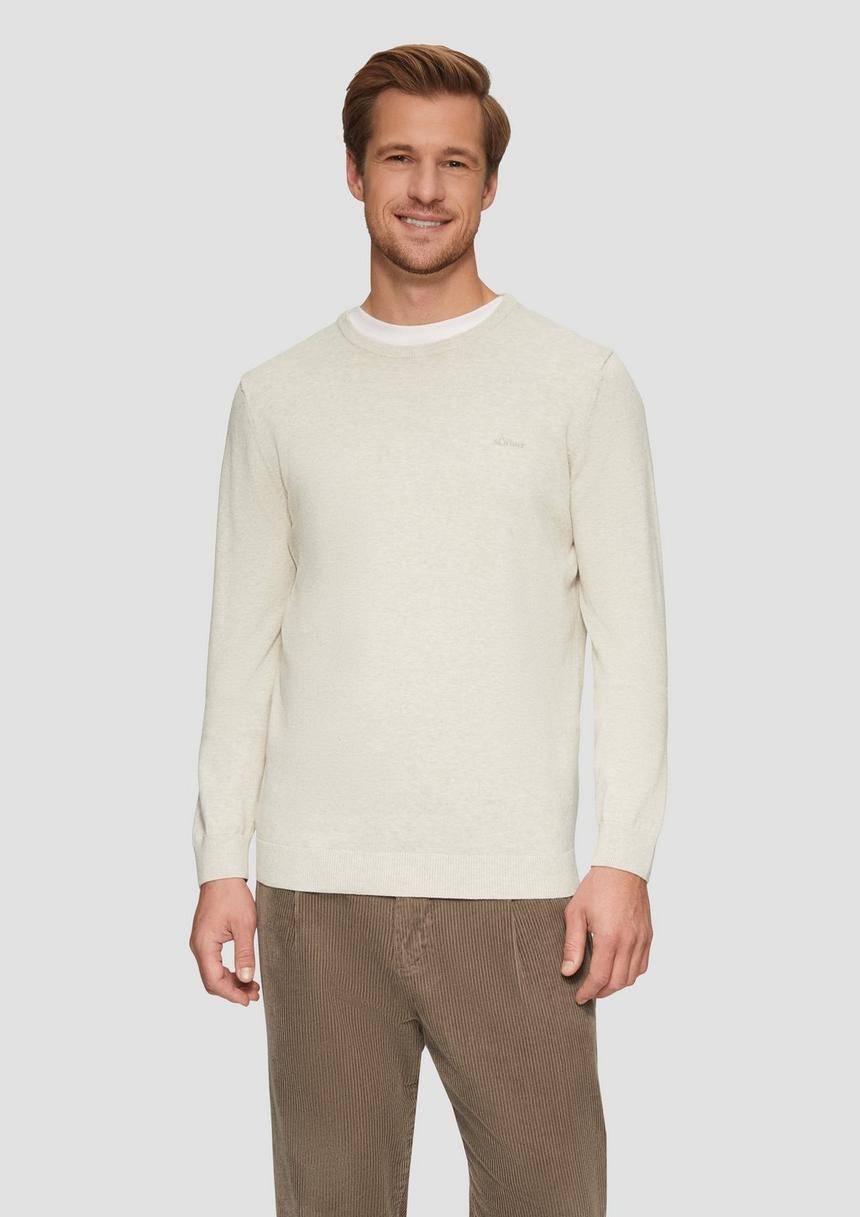 S.Oliver Strickpullover mit Logo-Stickerei