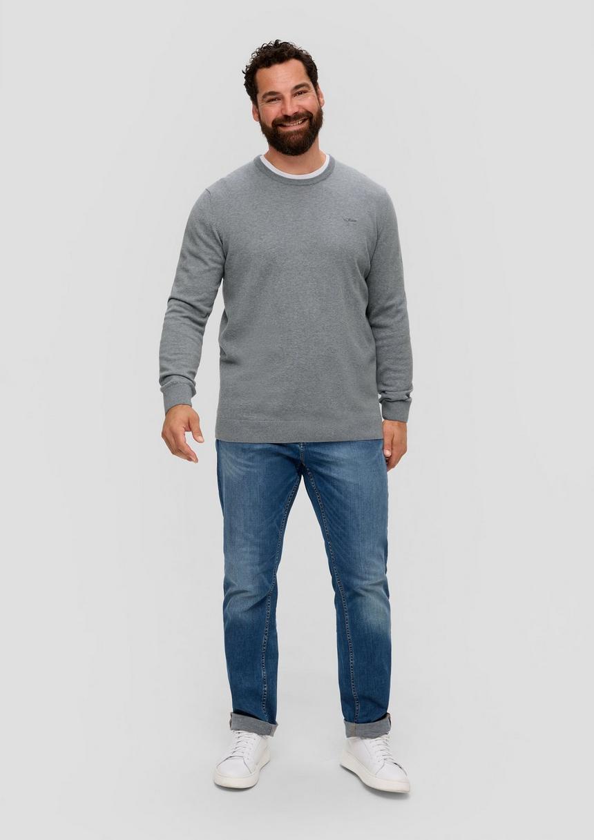 S.Oliver Strickpullover Mit Logo-Stickerei