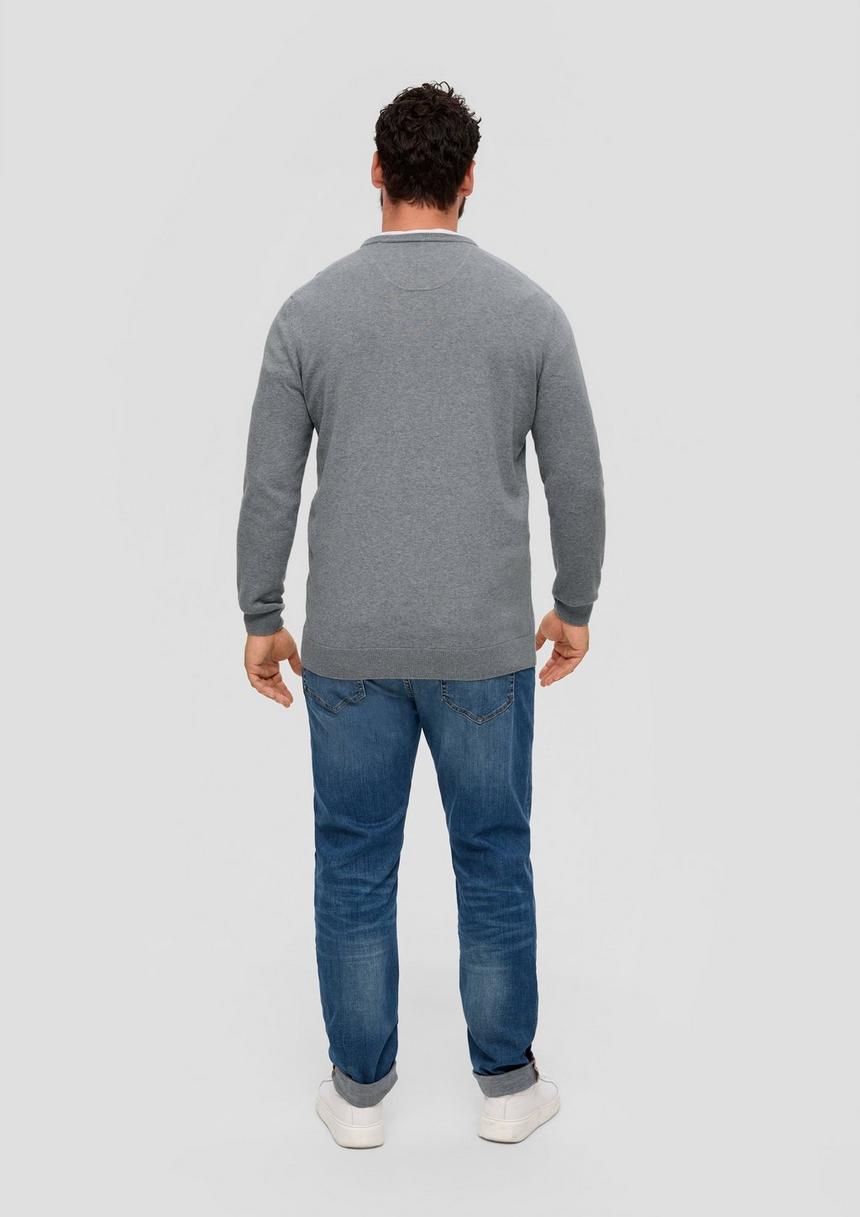 S.Oliver Strickpullover Mit Logo-Stickerei