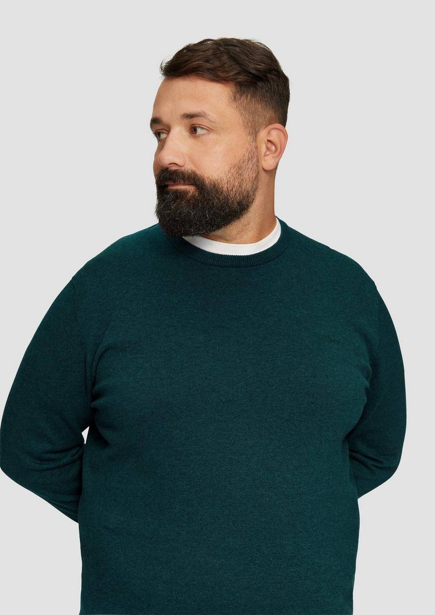 S.Oliver Strickpullover Mit Logo-Stickerei
