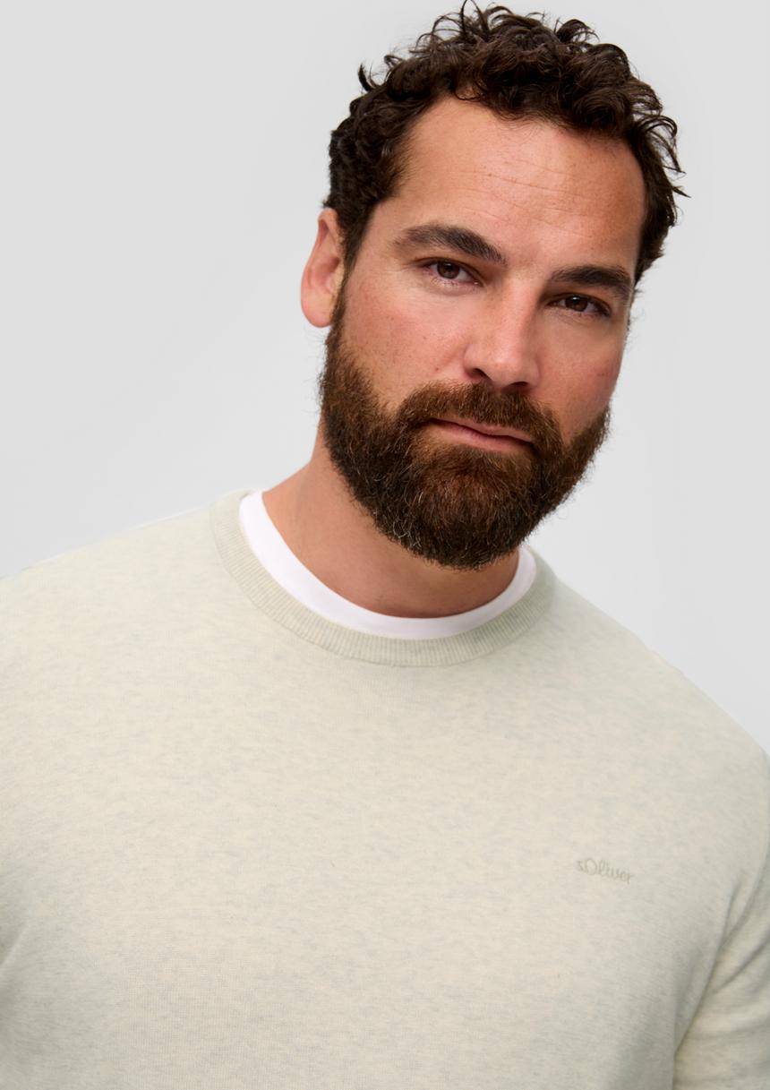 S.Oliver Strickpullover Mit Logo-Stickerei