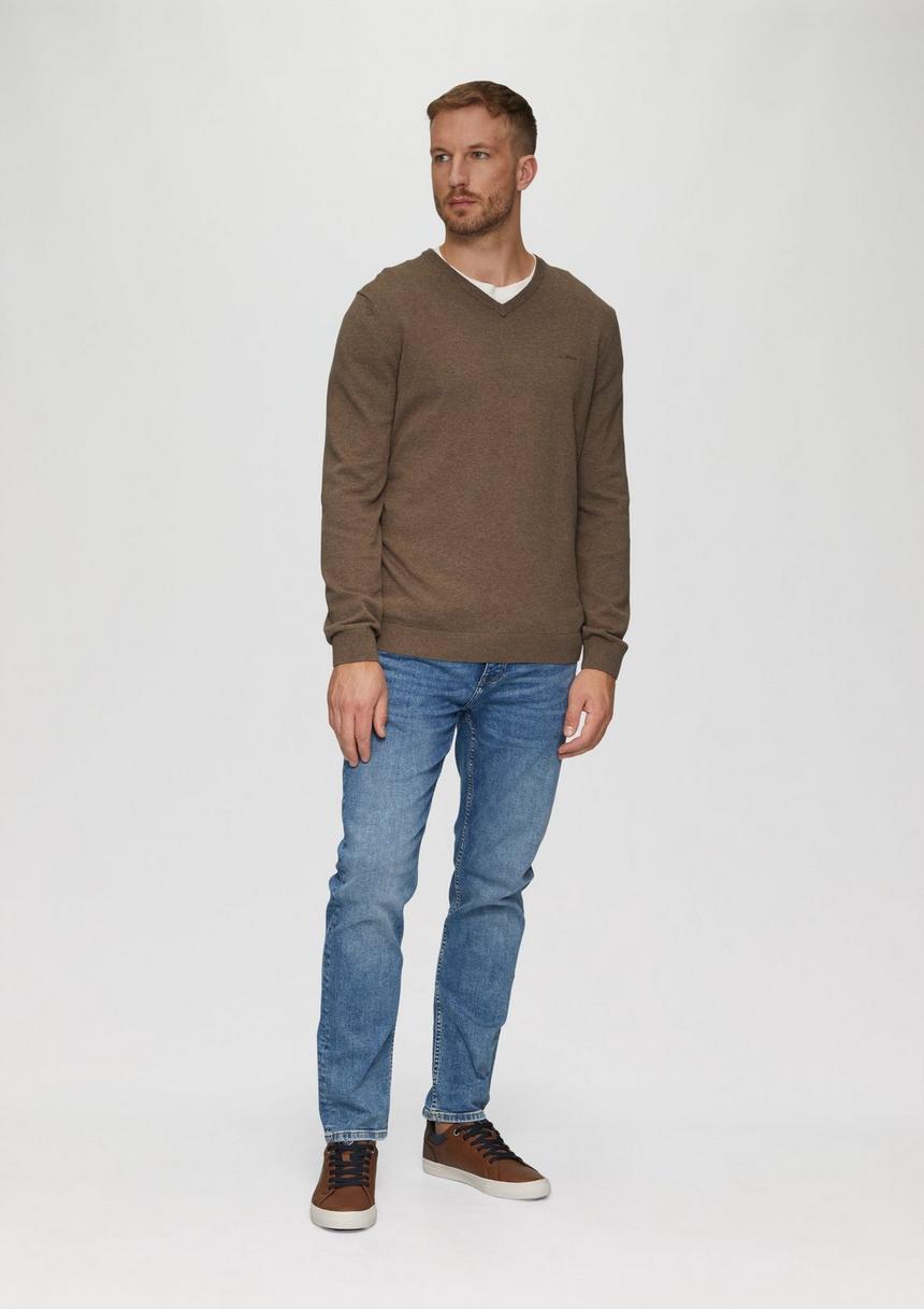 S.Oliver Strickpullover Mit Logo-Stickerei