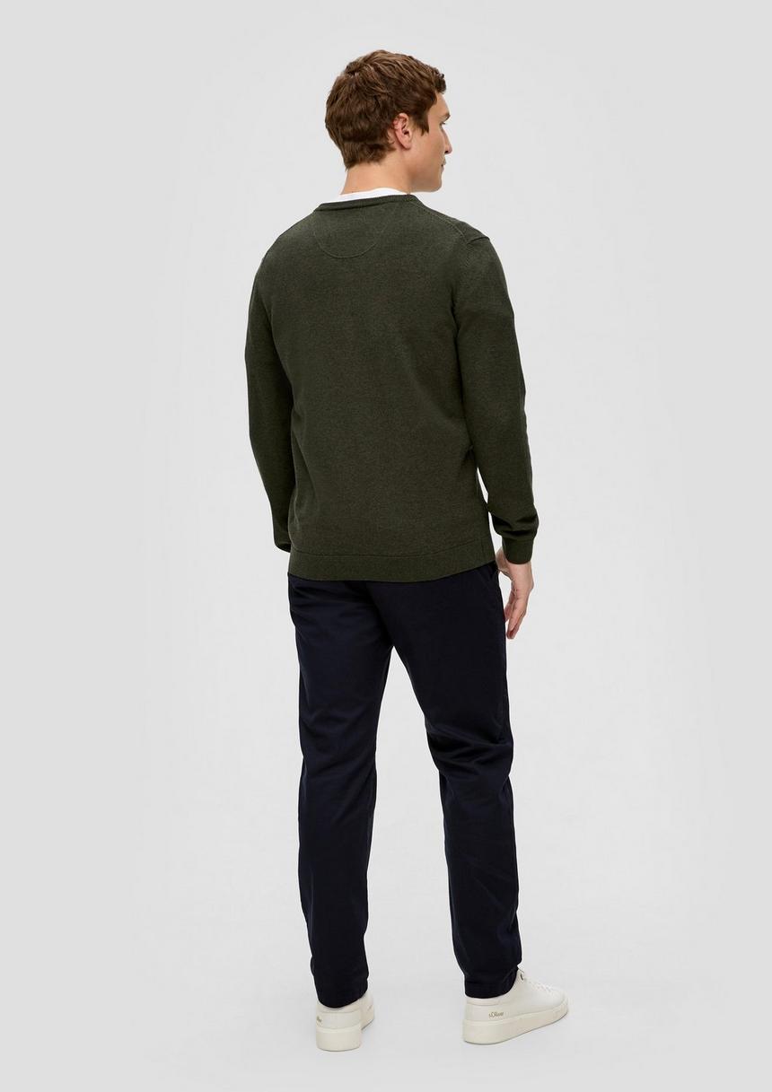 S.Oliver Strickpullover Mit Logo-Stickerei