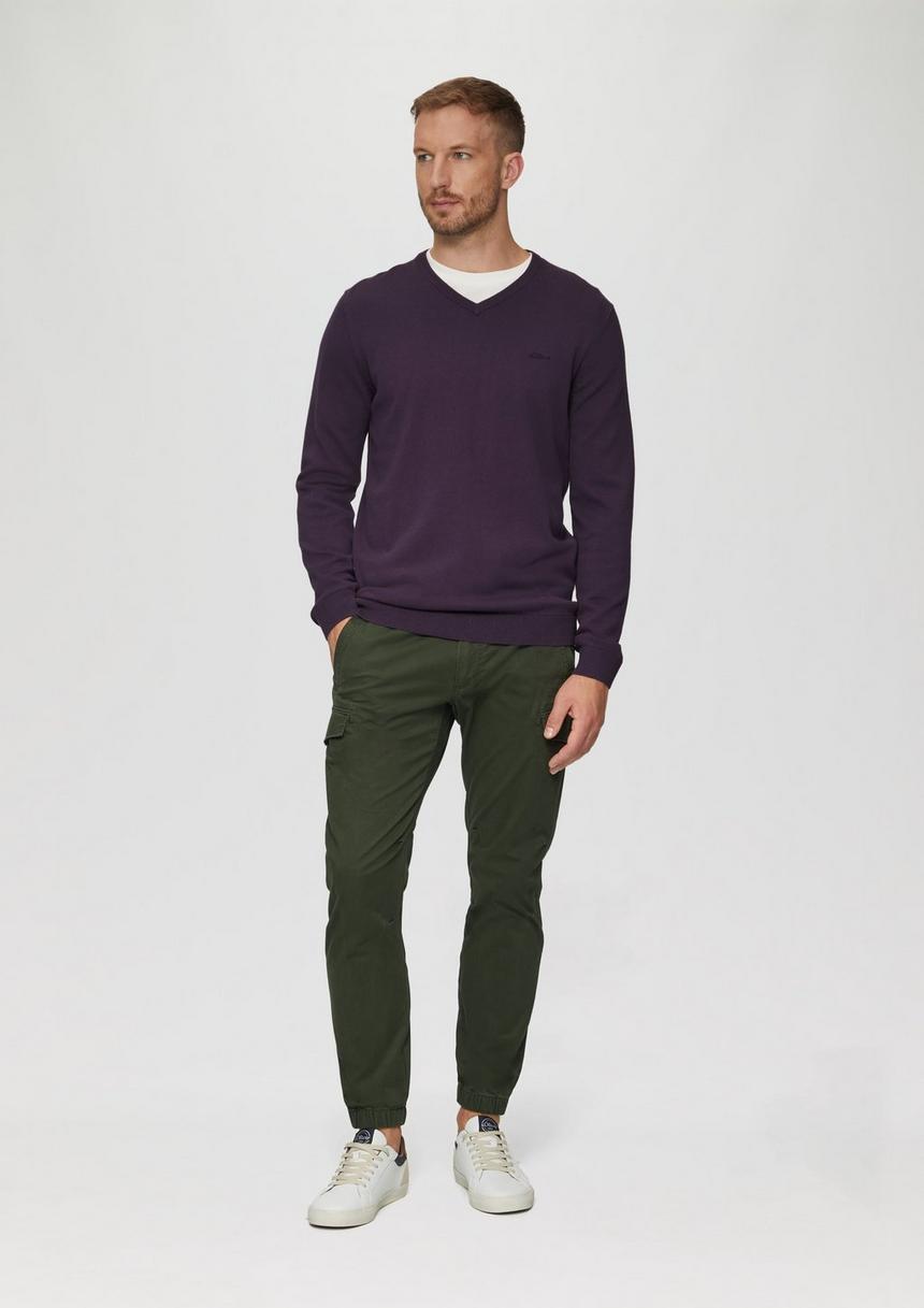 S.Oliver Strickpullover Mit Logo-Stickerei