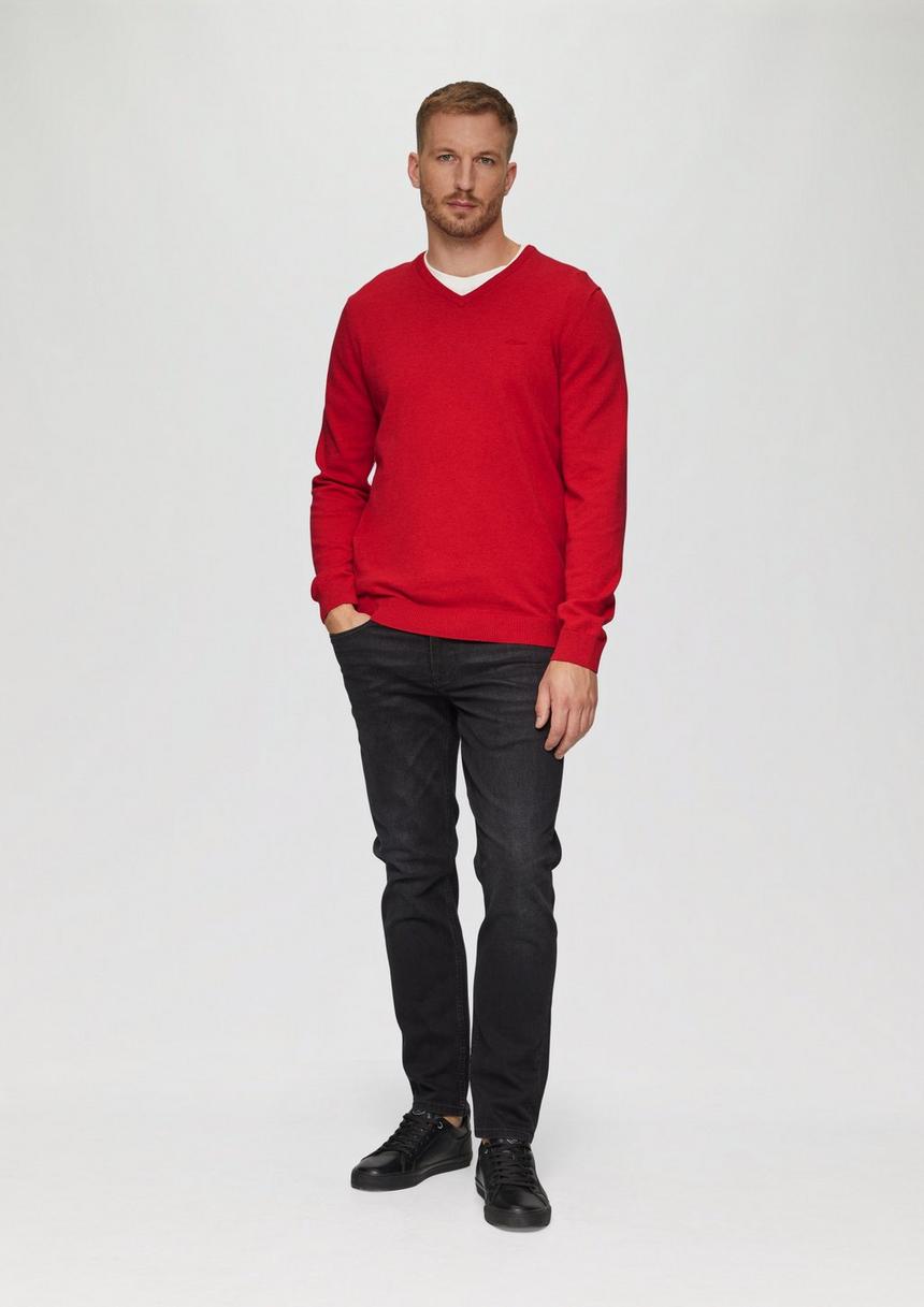 S.Oliver Strickpullover Mit Logo-Stickerei