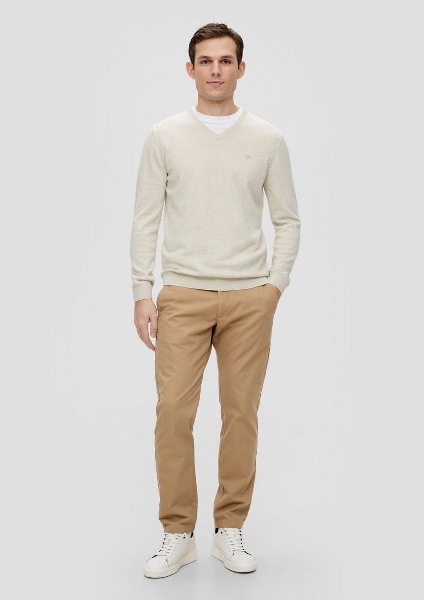 S.Oliver Strickpullover Mit Logo-Stickerei
