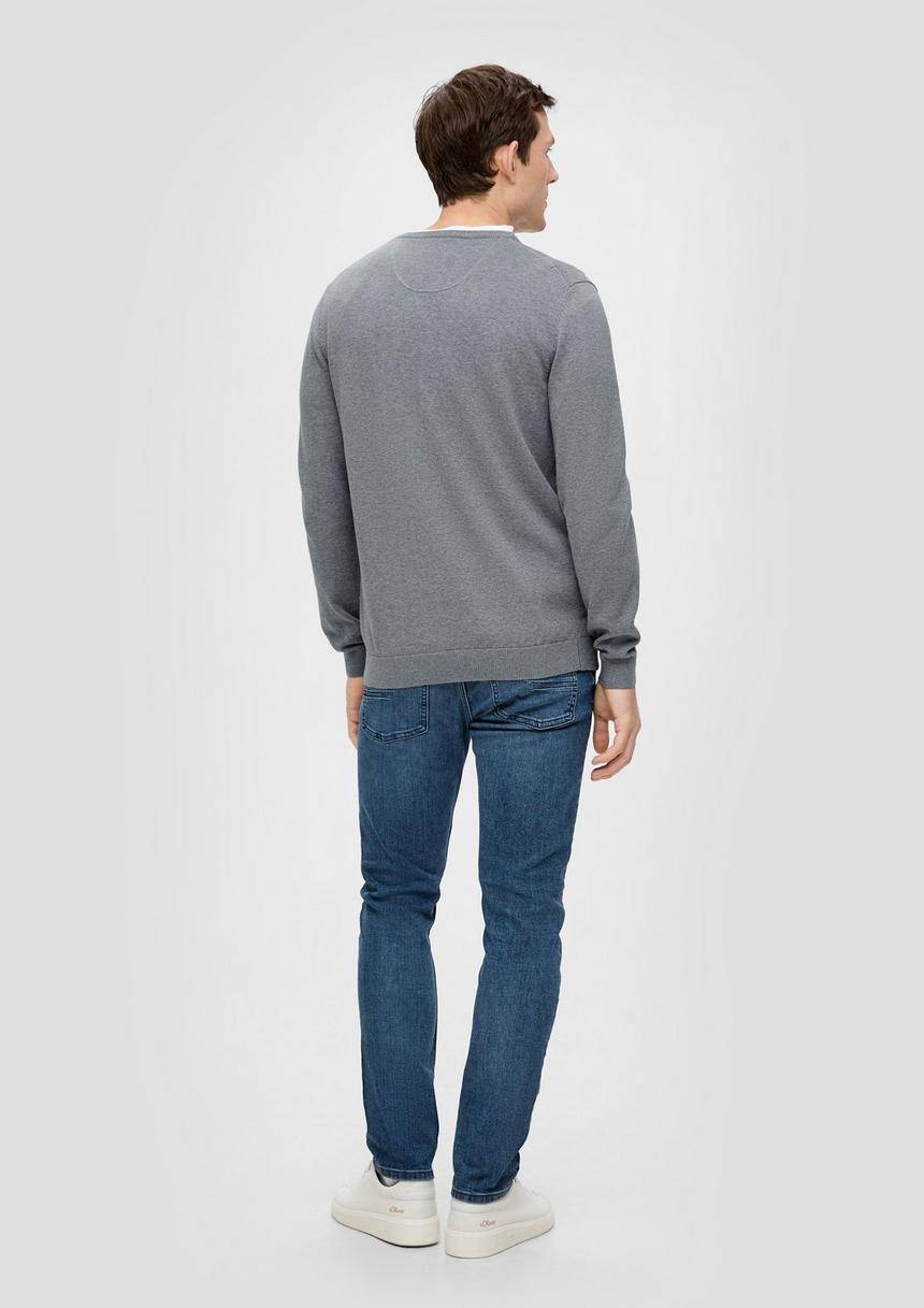 S.Oliver Strickpullover Mit Logo-Stickerei