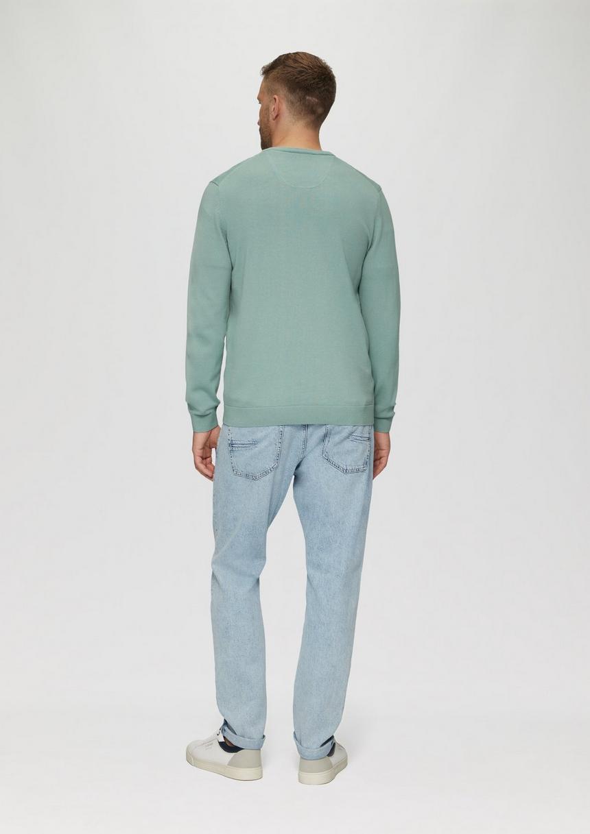 S.Oliver Strickpullover Mit Logo-Stickerei