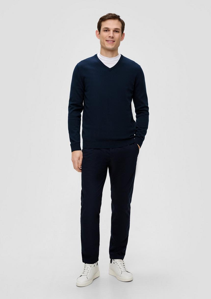 S.Oliver Strickpullover Mit Logo-Stickerei