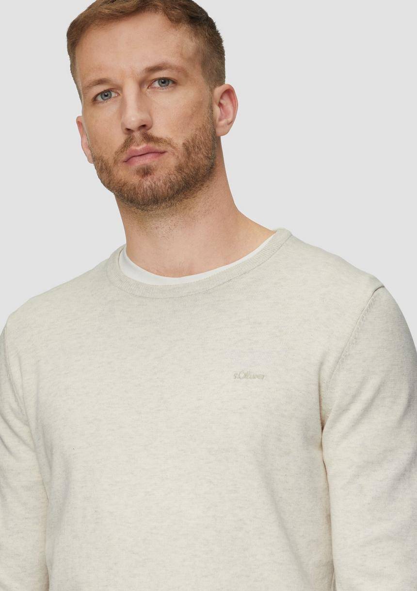 S.Oliver Strickpullover Mit Logo-Stickerei