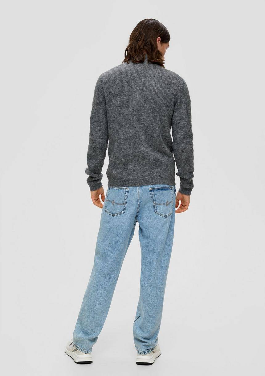 S.Oliver Strickpullover Mit Reißverschluss