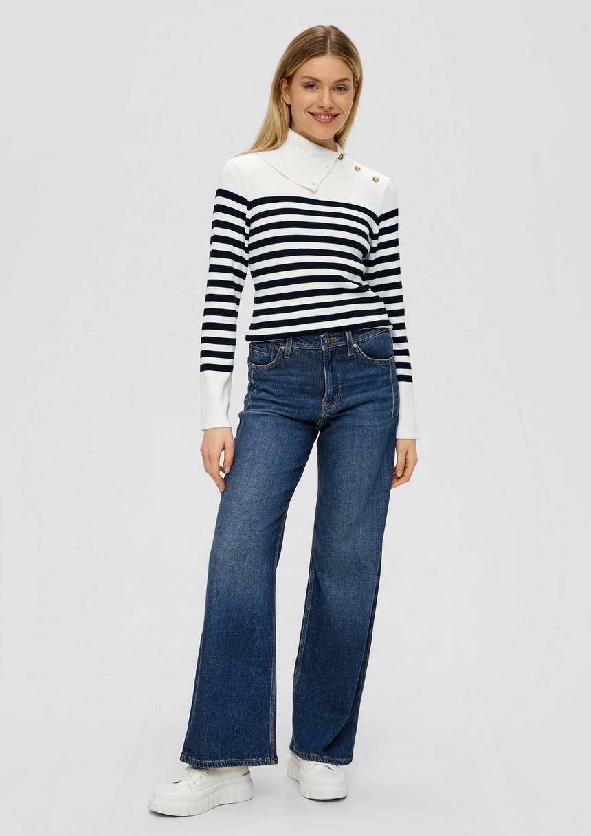 S.Oliver Strickpullover Mit Ringelmuster