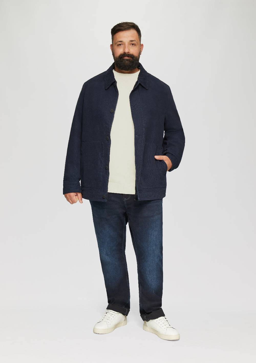 S.Oliver Strickpullover Mit Rippbündchen