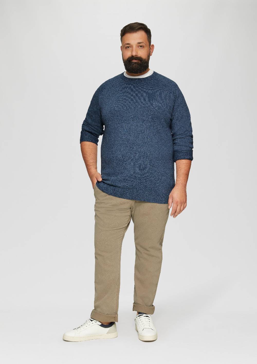 S.Oliver Strickpullover Mit Rippbündchen