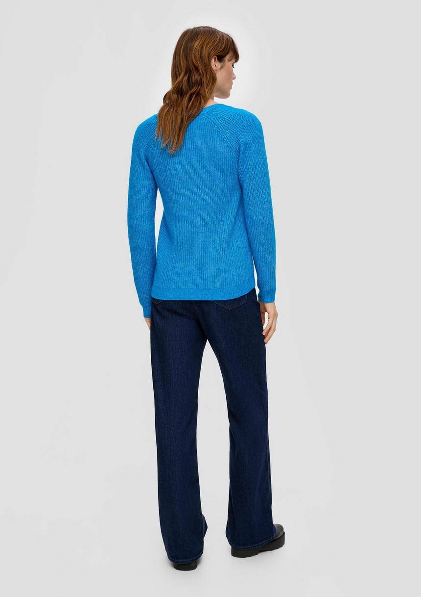 S.Oliver Strickpullover Mit Rippstruktur