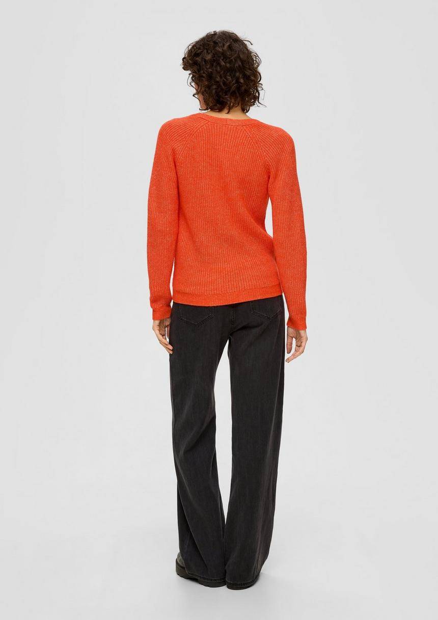 S.Oliver Strickpullover Mit Rippstruktur