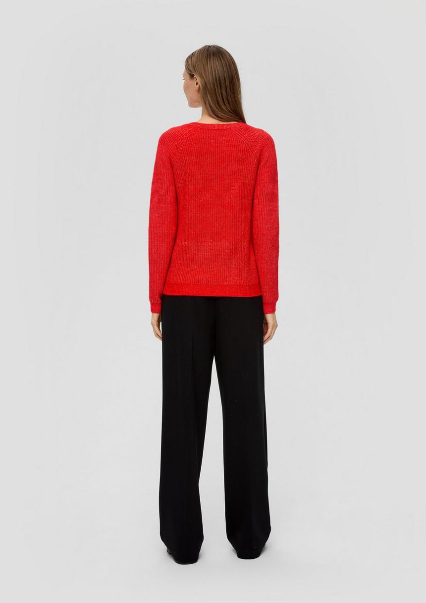 S.Oliver Strickpullover Mit Rippstruktur