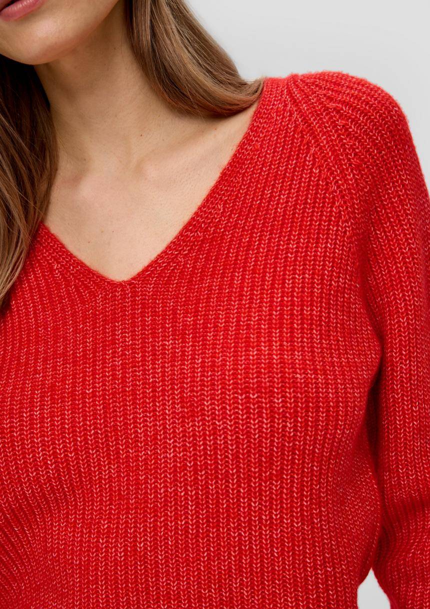 S.Oliver Strickpullover Mit Rippstruktur