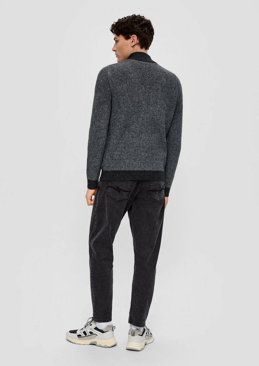 S.Oliver Strickpullover Mit Rippstruktur